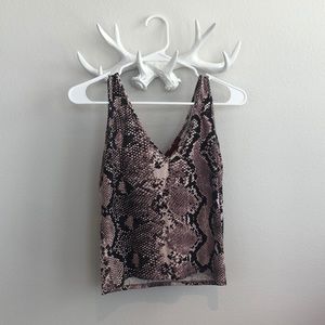 BKE Snakeskin Tank Top